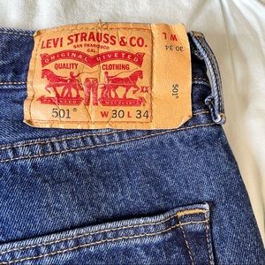 LEVI’S 501 Button Fly Jeans Red Tab